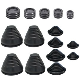 Pack of 30 Cable Grommets Rubber Grommet and Tower Shape Cable Seals Cable Grommets in 10 Sizes Blanking Plugs Rubber Seal for Cable Connector Cable Protection