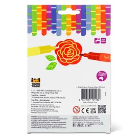 Tiger Tribe Colour Change Magic Markers - 6pcs Dual Tip Marker Pen Set For Kids, No Mess Colouring & Crafting Activities, Art & Stationery Sets, Craft Gifts For Children, Age 5 + Years Old