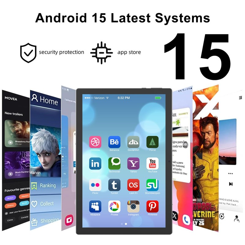 Android 15 Tablet 10 inch Tablets with Case, 12GB RAM