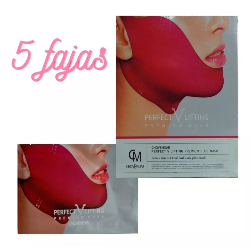 CHOV MOAR 5 Fajas Con Hidrogel Para Reducir La Papada