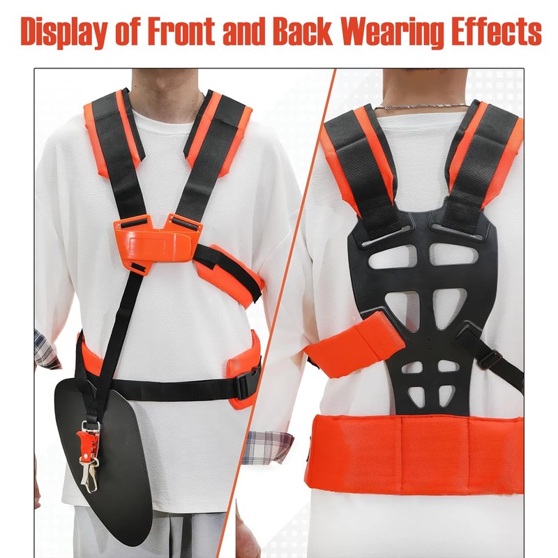 Double Trimmer Shoulder Strap, Adjustable Shoulder Strap, Brush Cutter, Comfort