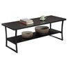 Convenience Concepts X-Calibur Coffee Table, Espresso / Slate Gray Frame