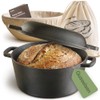 Praknu Cast Iron Pot for Bread Baking Set (26 cm