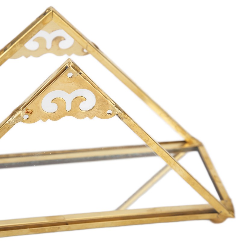 Mirror Jewelry Tray Glass Perfume Storage Tray Jewelry Plate Golden