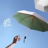 Meichoon Paraguas de protección solar UV plegable de mano compacto