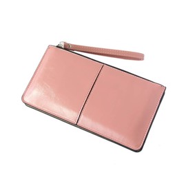 AMgrocery Long Wallet, Women's, Men's, Multi Case, Passbook Case, Long Wallet, peach
