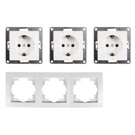 MC POWER - FLAIR – Socket Set | White, Matt | Sockets with Child Safety Lock