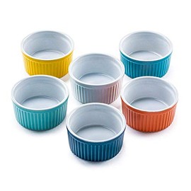 Bellemain Porcelain Ramekins, set of 6 (4 oz, Orange)