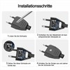 VIEVRE Euro Plug, 4 Pieces Flat Plug, Euro Plug Flat,