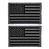 2 Pieces Tactical USA Flag Patch -Black & Gray- American