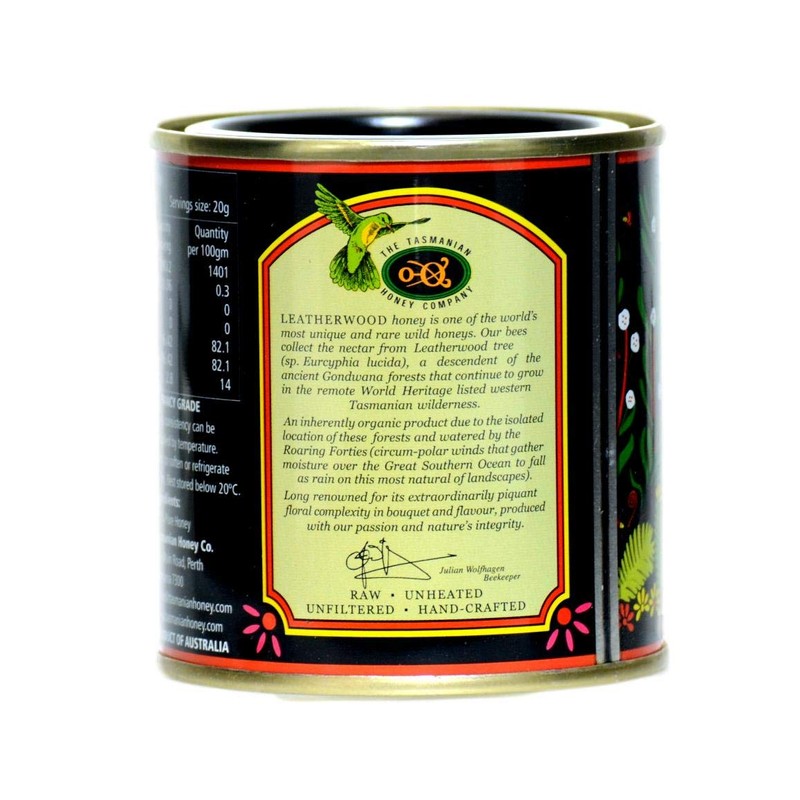 Genuine Tasmanian Leatherwood Honey Raw Unheated Unfiltered and Hand-Crafted -