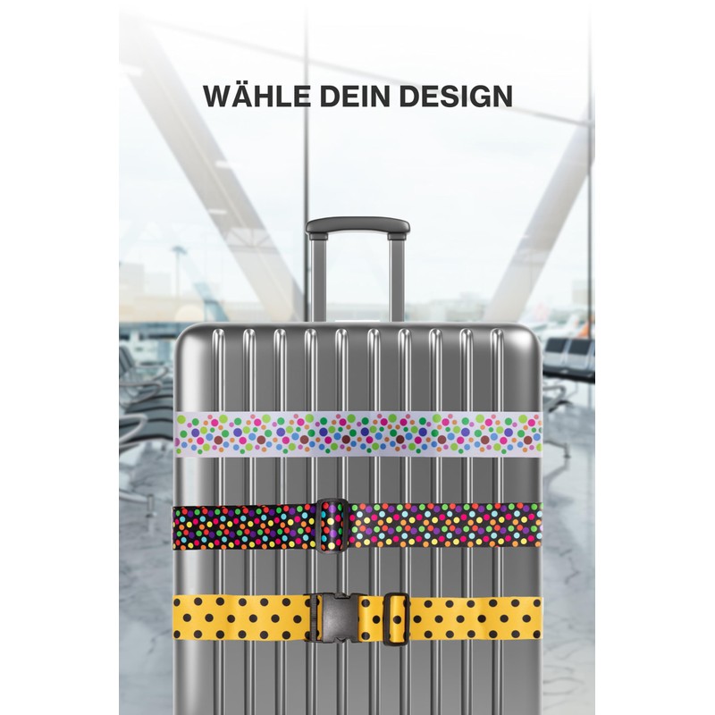 Wenter.S Luggage Straps - Unique Luggage Strap - Premium Luggage