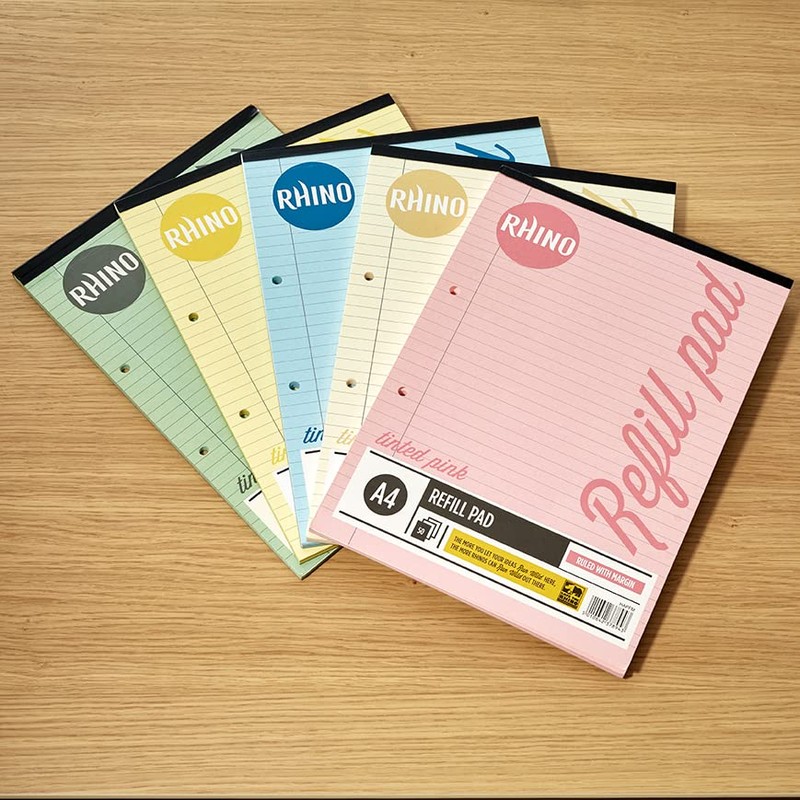 RHINO A4 Refill Pad, Writing Pad, 100 Page / 8mm