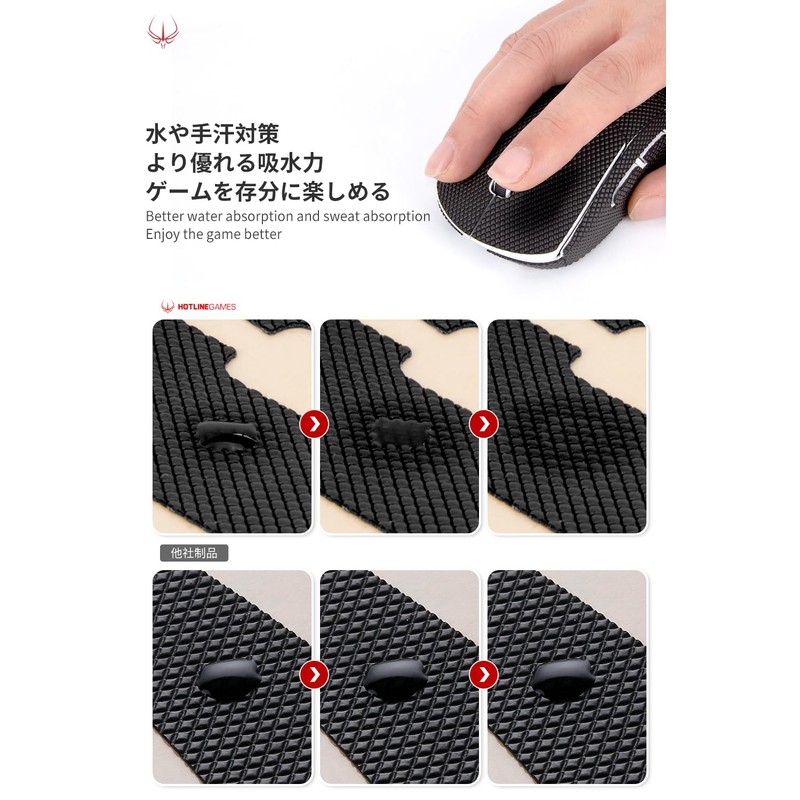 Hotline Games Full Version Mouse Grip Tape for Razer DeathAdder