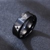 Adreamz 8mm Black Tungsten Ring Legend of Zelda Wedding Ring