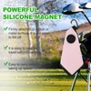 PATIKIL 6"x6" Magnetic Golf Towel with Wire Cleaning Cloth, Microfiber