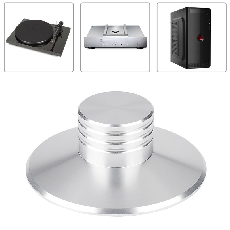 NEW Black Record Weight Clamp LP Vinyl Turntables Metal Disc