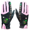 LEZAX NTGL-3655 Nicotera Women's Ambidextrous Black Medium Golf Glove