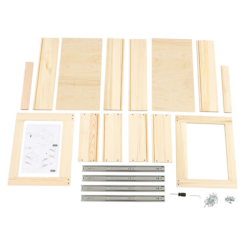 Pull Out Cabinet Organizer, 2 Tier Drawer Shelf with Full