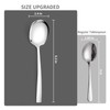 Large Serving Spoons, 8 Pieces Large Stainless Steel Serving Spoons