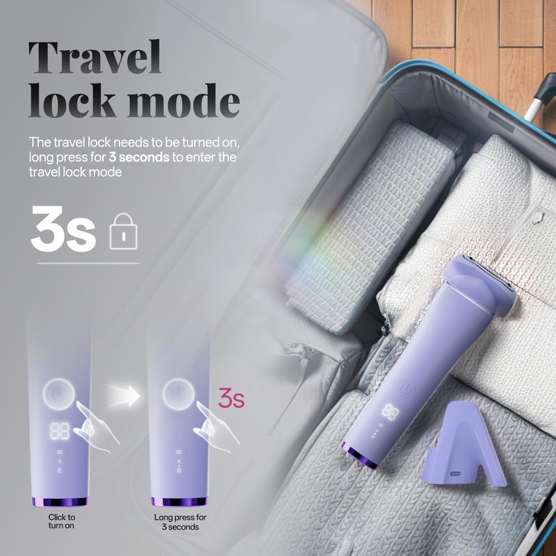 krofaue Electric Razors for Women - Waterproof Bikini Trimmer with