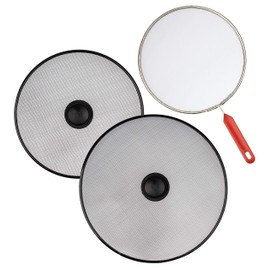Cooktop Splash Guard For Frying Pan - Set Of 3: 8.2", 10", 11.4" - Kitchen Grease Splatter Screen Guards - Cooking Oil Catcher Shield