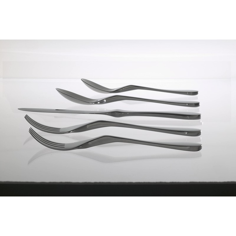 Knork Original Cutlery Utensils Flatware Set, 20 Piece, Gloss Silver