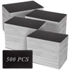 LDHHYH 500 Pack Premium Blank PVC Cards, Blank Credit Cards CR80 30 Mil, Premium Business Cards Black PVC ID Cards for Photo ID Badge Printers