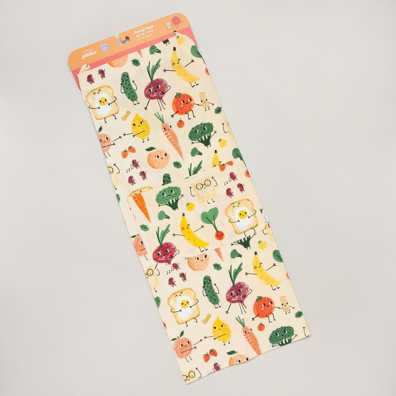 Jubilee Packaged Apron, W28 x L32in, Funny Food