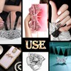 TOAOB 12000pcs Silver Tone Table Scatter Crystals Acrylic Diamonds Rhinestones