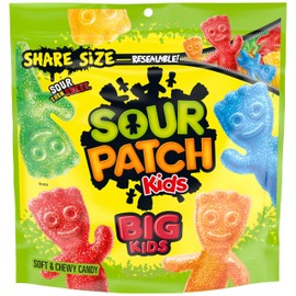 SOUR PATCH KIDS Big Kids Soft & Chewy Gummy Candy, Share Size, 12 oz