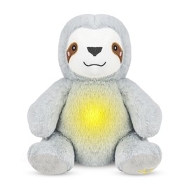 Breathing Stuffed Animal, Breathing Sloth, Four Gear Adjustment, Volume Control, Rhythmic Breathing Motion with Music Lights, for Newborns 0+ Months, Perfect for Relieving Baby Gift