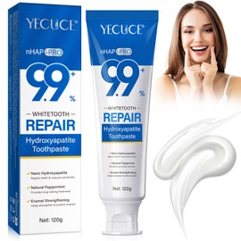 Hydroxyapatite Toothpaste, Deep Cleaning Care Oral Health for Enamel Protection and Tooth Strengthening Fresh Breath