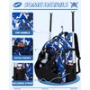 FOKDUVB Baseball Softball Backpack for Kids Boys Girls 6-8 8-12