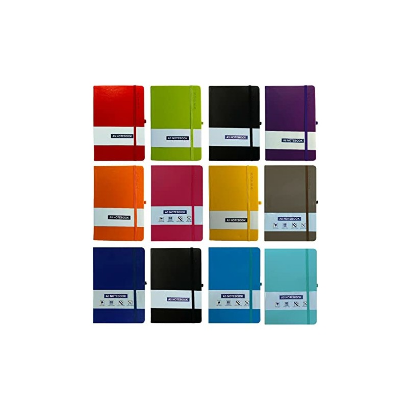 A5 New Hardback Lined Notepad Notebook Note Book Notes Journal