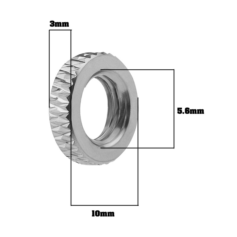 YINETTECH Presta Valve Core Locking Ring Nut Cylinder Lock Ring