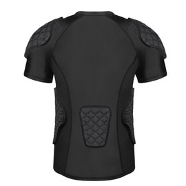 DGQY 10MM EVA Foam Protective Vest for Kids - Youth Padded Shirt for Football, Baseball, Hockey Sleeveless Chest Protector with Rib, Sternum & Back Guards Moisture Wicking & Breathable