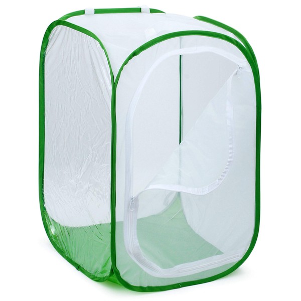 RESTCLOUD 36" Large Monarch Butterfly Habitat, Giant Collapsible Insect Mesh
