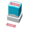 WAFJAMF Received Stamps–Received Self Inking Rubber Stamp Red Ink Message