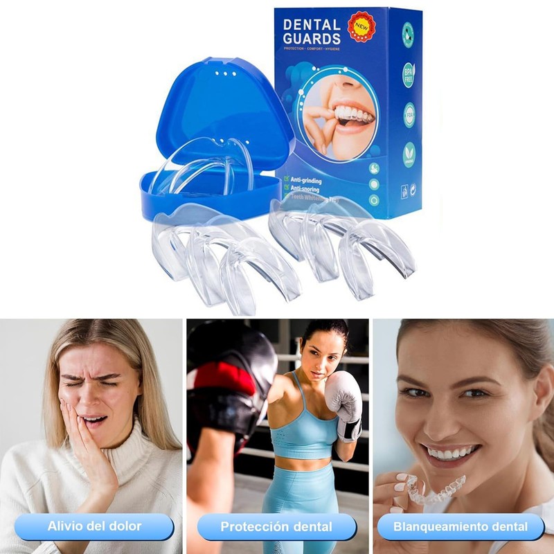 Mouthguard, 2 Pack Mouldable for Bruxism, Teeth Grinding, Athletic Mouth