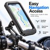 Waterproof Phone Mount for Motorcycle & Bike Navigation – 360°