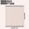 blueden 15.74" x 17"Large Roll Up Dish Drying Rack Over