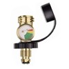 POL to QCC Thread Gas Tank Refill Adapter with Gauge