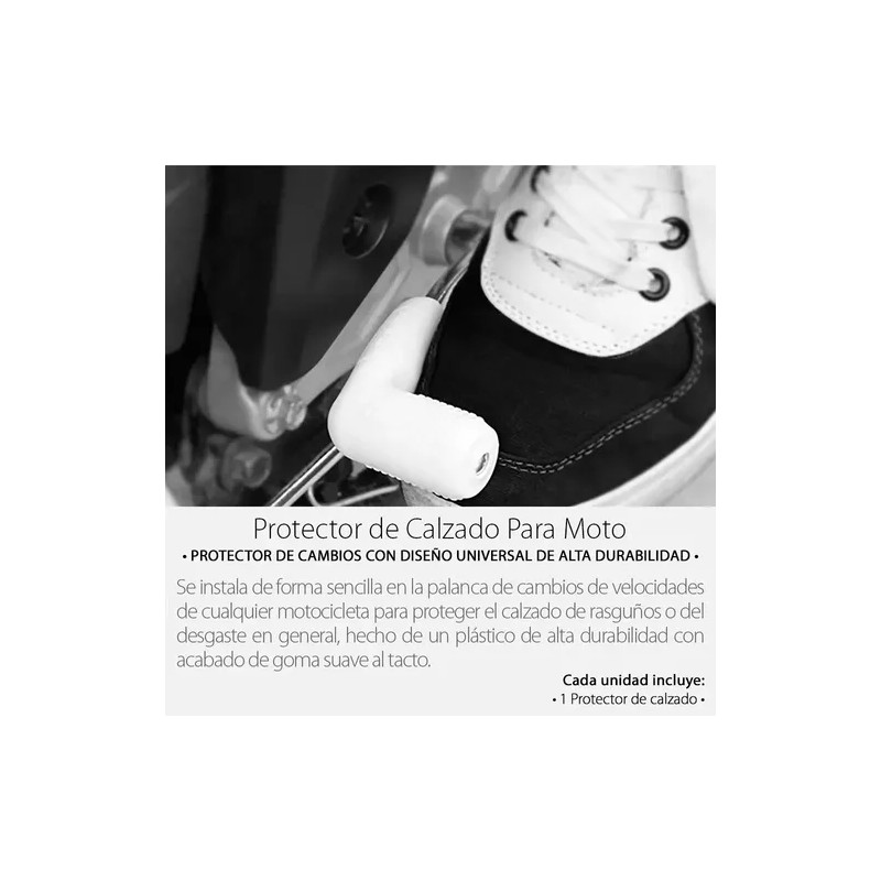 Protector Calzado Cubre Pedal Moto Funda Palanca Cambios