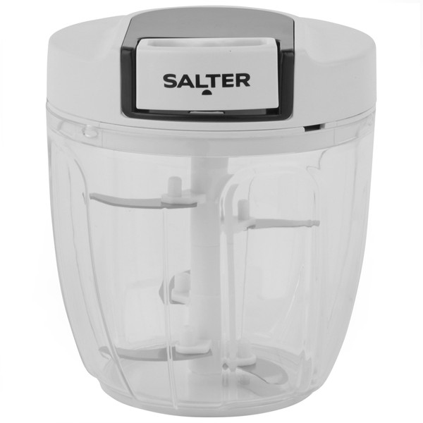 Salter BW12922EU7 Manual Food Chopper – Pull Cord Multifunctional Vegetable Cutter, Mincer for Garlic, Onion, Chillies, Herbs, Pull String Food Processor Dicer For Salad/Salsa, Stainless Steel Blade