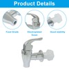 Cionyce 2 Pack Universal Plastic Beverage Dispenser Spigot Replacement -