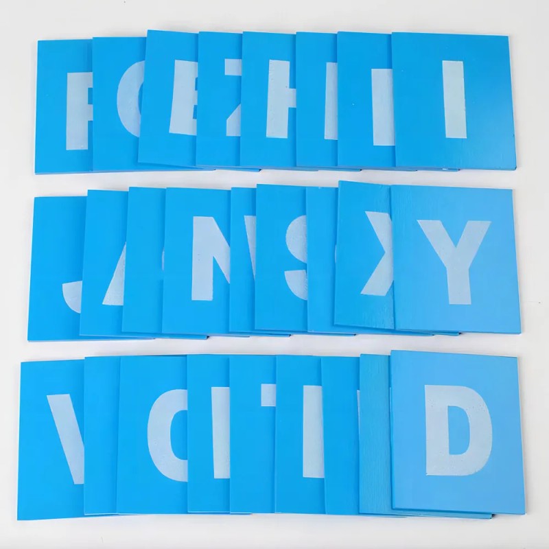 Letras De Papel De Lija Montessori, Material Didáctico