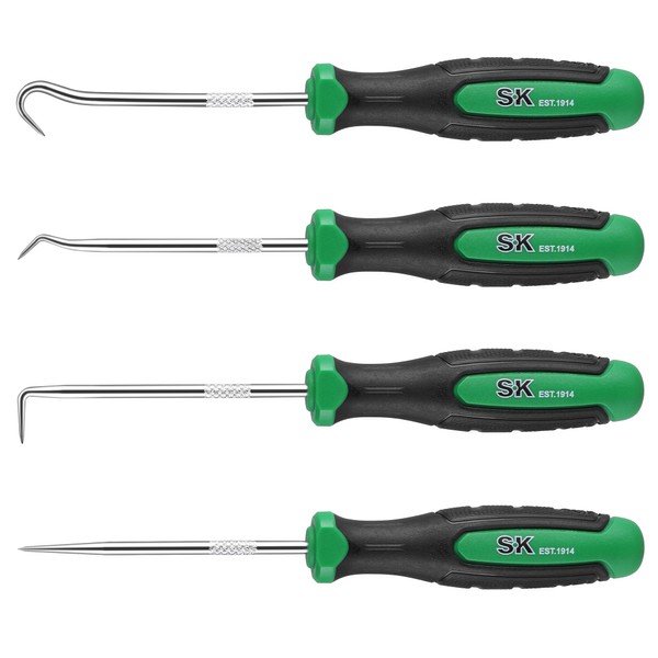 SK 4 Piece Hook and Pick Set, Straight Pick, Offset