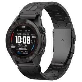 synsing 26 mm Titanium Bracelet Compatible with Fenix 8 51 mm/Enduro 3 51 mm/7X Pro/6X Pro, 22 mm Metal Bracelet Quick Release Compatible with Fenix 8 47 mm/E 47 mm/7/6 Pro/5 Plus/Forerunner 965 955