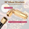 SISABAMA 3/8" Propane Elbow Adapter for Blackstone Low Pressure Male